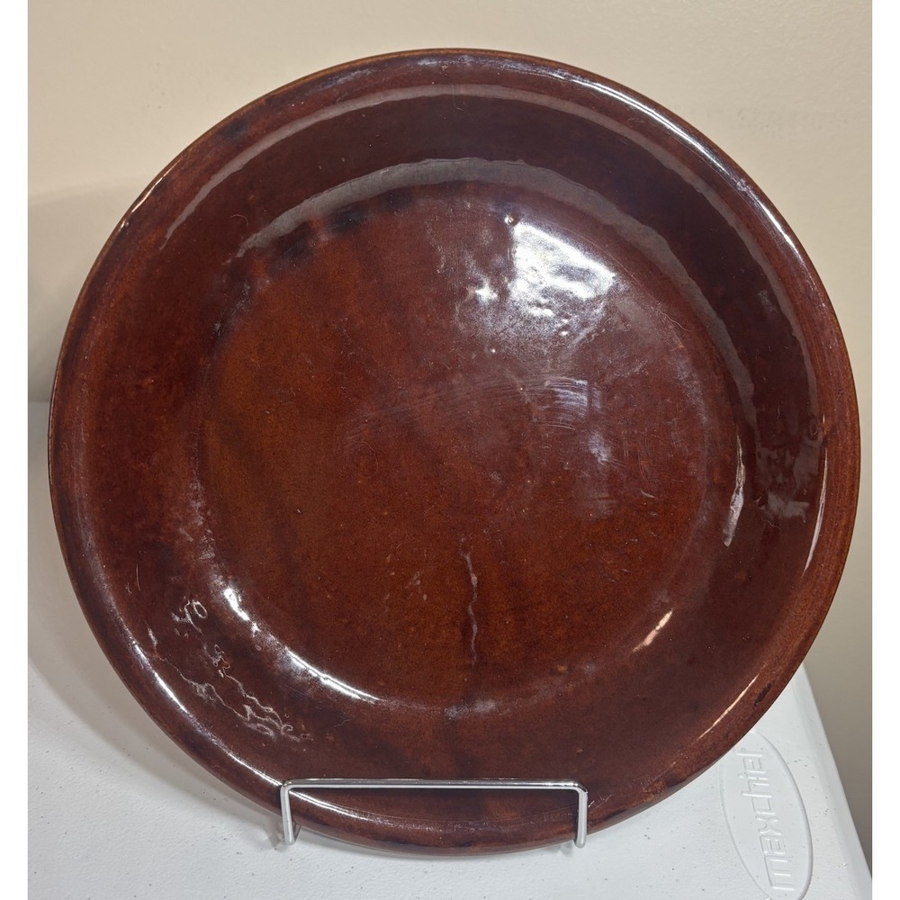 Vintage Marcrest Stoneware Daisy Dot Pie Pan Dish Plate